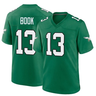 Game Ian Book Men's Philadelphia Eagles Kelly Alternate Jersey - Green