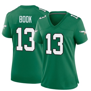 Game Ian Book Women's Philadelphia Eagles Kelly Alternate Jersey - Green