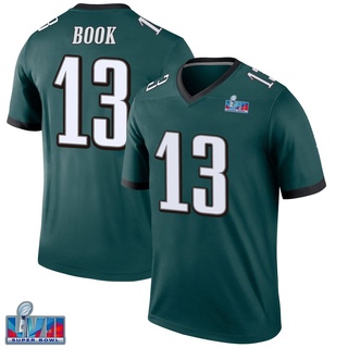 Legend Ian Book Men's Philadelphia Eagles Super Bowl LVII Patch Jersey - Green