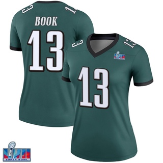 Legend Ian Book Women's Philadelphia Eagles Super Bowl LVII Patch Jersey - Green